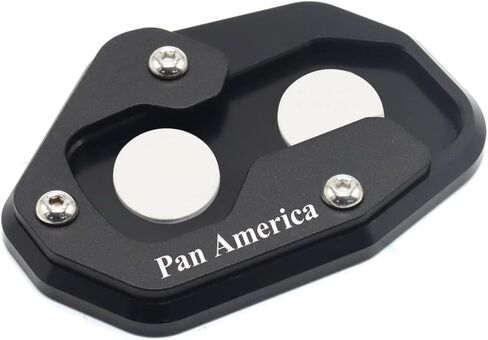 جديد 2021 لـ Harley-Davidson Pan America RA1250 CNC مسند جانبي حامل تكبير تمديد وسادة القدم دعم PAN AMERICA 1250 (أزرق) (فضي) in Saudi Arabia