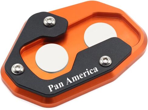 جديد 2021 لـ Harley-Davidson Pan America RA1250 CNC مسند جانبي حامل تكبير تمديد وسادة القدم دعم PAN AMERICA 1250 (أزرق) (فضي) in Saudi Arabia
