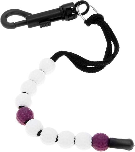 MUXSAM 1 Piece Golf Beads Score Counter with Clip (RED/Purple/Blue/Black), Golf Stroke Score Count Keeper Putting Score Counter for Referee Caddy Golfer in Saudi Arabia