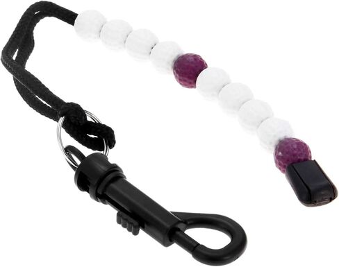 MUXSAM 1 Piece Golf Beads Score Counter with Clip (RED/Purple/Blue/Black), Golf Stroke Score Count Keeper Putting Score Counter for Referee Caddy Golfer in Saudi Arabia
