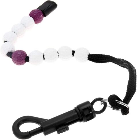 MUXSAM 1 Piece Golf Beads Score Counter with Clip (RED/Purple/Blue/Black), Golf Stroke Score Count Keeper Putting Score Counter for Referee Caddy Golfer in Saudi Arabia