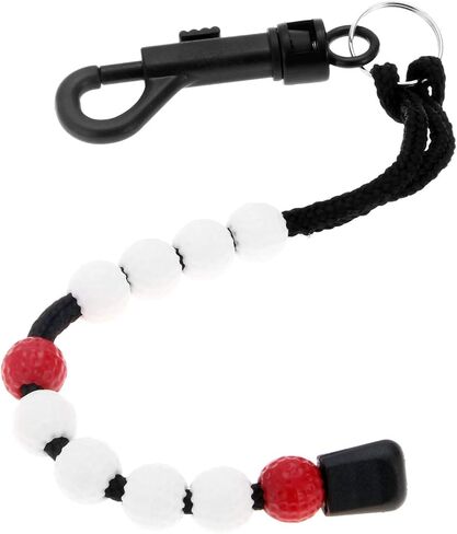 MUXSAM 1 Piece Golf Beads Score Counter with Clip (RED/Purple/Blue/Black), Golf Stroke Score Count Keeper Putting Score Counter for Referee Caddy Golfer in Saudi Arabia