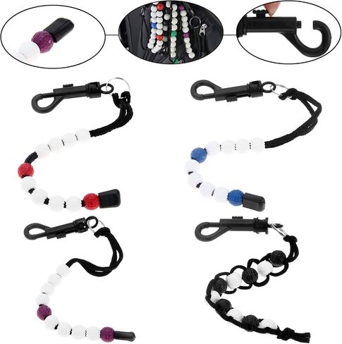 MUXSAM 1 Piece Golf Beads Score Counter with Clip (RED/Purple/Blue/Black), Golf Stroke Score Count Keeper Putting Score Counter for Referee Caddy Golfer in Saudi Arabia