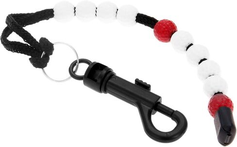 MUXSAM 1 Piece Golf Beads Score Counter with Clip (RED/Purple/Blue/Black), Golf Stroke Score Count Keeper Putting Score Counter for Referee Caddy Golfer in Saudi Arabia