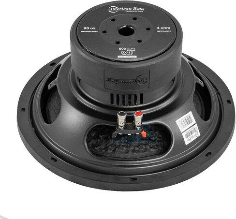 American Bass Usa DX 124 800 Watt Max 4Ohm 12 Inch Subwoofer, Black in Saudi Arabia