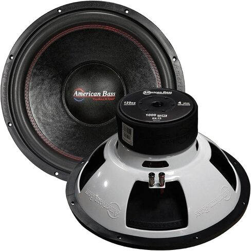 American Bass Usa DX 124 800 Watt Max 4Ohm 12 Inch Subwoofer, Black in Saudi Arabia