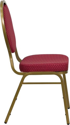 مجموعة من 4 قطع من كرسي Flash Furniture من سلسلة HERCULES على شكل دمعة خلفية مكدسة من قماش منقوش باللون الأسود - إطار من الوريد الفضي in Saudi Arabia