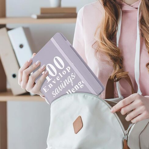 100 Envelopes Money Saving Challenge Book,A5 Budget Binder with Cash Envelopes, Book of Saving Money-Easy & Fun Way to Save $5,050, Cash Stuffing Envelopes for Budgeting & Saving (Black) in Kuwait