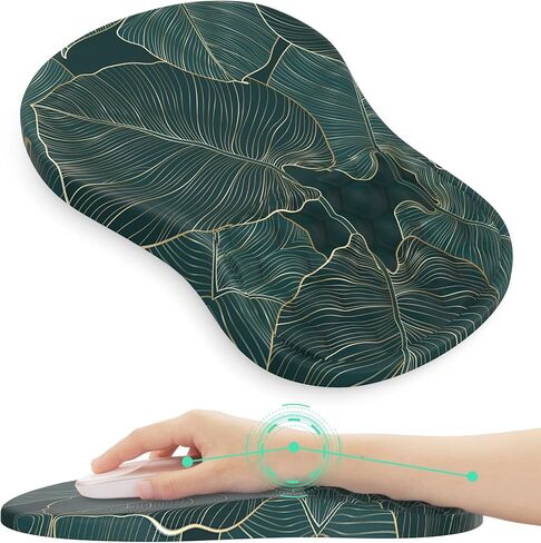 لوحة ماوس مريحة من HAOCOO مع مسند للمعصم، لوحة ماوس نفق رسغي مع دعم للمعصم، لوحة ماوس مريحة للكتابة مع إسفنج الذاكرة، وسادات ماوس الكمبيوتر للمكتب، سطح المكتب، الكمبيوتر المحمول، رخام أبيض in Kuwait