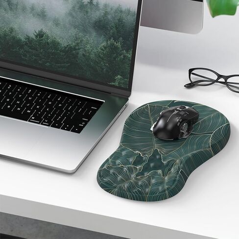 لوحة ماوس مريحة من HAOCOO مع مسند للمعصم، لوحة ماوس نفق رسغي مع دعم للمعصم، لوحة ماوس مريحة للكتابة مع إسفنج الذاكرة، وسادات ماوس الكمبيوتر للمكتب، سطح المكتب، الكمبيوتر المحمول، رخام أبيض in Kuwait