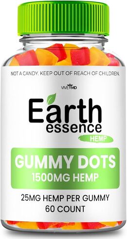 Earth Essence Gummy Dots 1500mg - Earth Essence Gummy للرجال، مكمل تركيبة متقدمة لـ Earth Essence Gummy Dots للحصول على أقصى قدر من القوة - تعليقات Earth Essence Gummies Hemp (60 علكة) in Saudi Arabia