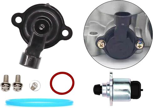 Idle Control Valve 17113598 AC234 and TPS Throttle Position Sensor Compatible with Silverado Tahoe GMC Sierra Yukon Cadillac Escalade in Saudi Arabia