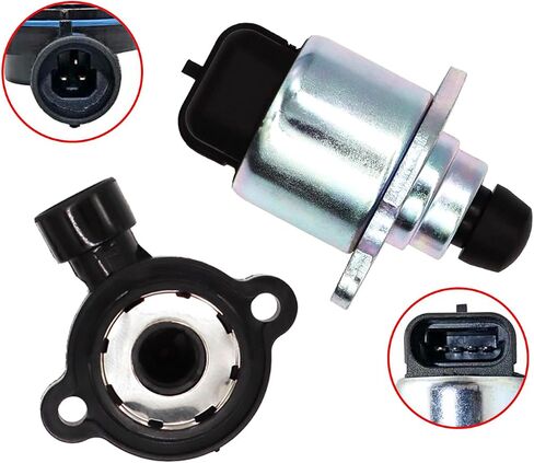 Idle Control Valve 17113598 AC234 and TPS Throttle Position Sensor Compatible with Silverado Tahoe GMC Sierra Yukon Cadillac Escalade in Saudi Arabia