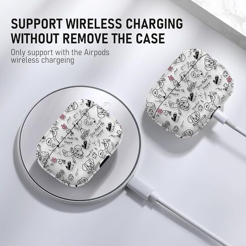 غطاء حماية لجهاز Airpods Pro، تصميم رائع ومبتكر وفريد ​​من نوعه، غطاء حماية من السيليكون Airpods Pro قابل للحمل مضاد للصدمات مع مجموعة أدوات تنظيف لجهاز Apple Airpod Pro 2019 in Saudi Arabia