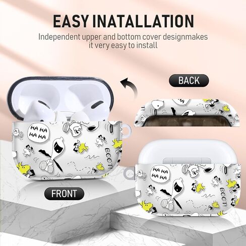 غطاء حماية لجهاز Airpods Pro، تصميم رائع ومبتكر وفريد ​​من نوعه، غطاء حماية من السيليكون Airpods Pro قابل للحمل مضاد للصدمات مع مجموعة أدوات تنظيف لجهاز Apple Airpod Pro 2019 in Saudi Arabia