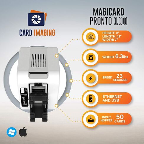 Magicard Pronto 100 Single Side Card Printer, Camera, Supplies Package in Saudi Arabia