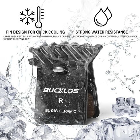 BUCKLOS 2 أزواج BL-01S مكابح قرصية للسيراميك شيمانو N03A N04C L05A K04S K04Ti K05S K05Ti M8110 M7110 R9170-F R8070-F R7070-F R4770-F RS805-F RS505-F RS405-F RS305-F U50 00-ف RX810- إف آر إكس 400-إف in Saudi Arabia