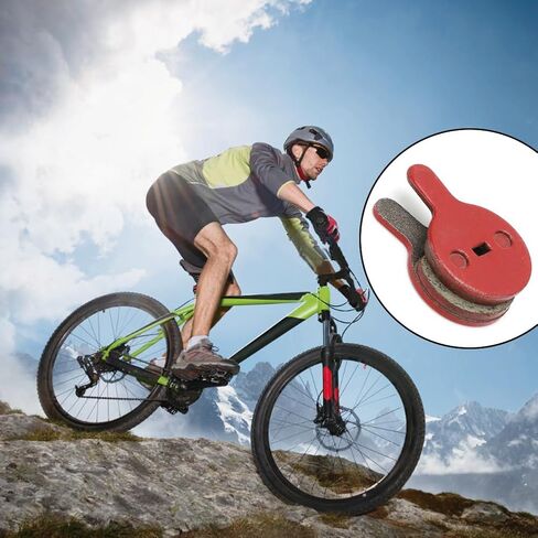 Bike Disc Brake Pads, Bicycle Resin Oil Brakes Pad Semi Metal Smooth Braking Low Noise Replacement Bicycle Pads Kit Cycling Mute 026 Accessory Set for BOL BB8 Mountain Electric Scooters 4 Pairs in Saudi Arabia