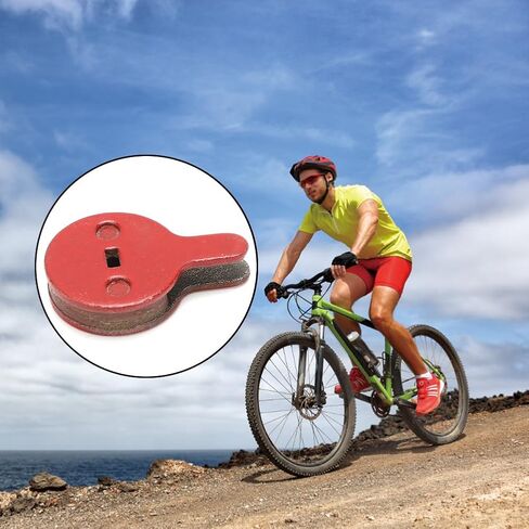 Bike Disc Brake Pads, Bicycle Resin Oil Brakes Pad Semi Metal Smooth Braking Low Noise Replacement Bicycle Pads Kit Cycling Mute 026 Accessory Set for BOL BB8 Mountain Electric Scooters 4 Pairs in Saudi Arabia