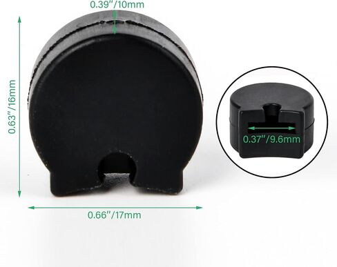 Bstinay 50 PCS Rubber Clarinet Thumb Rest Cushion for Most Clarinet Black Musical Instrument Accessories in Saudi Arabia