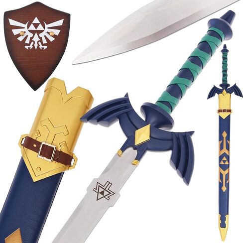 Legend of Zelda Full Tang Master Sword Skyward Sword، سيف Zelda المعدني، المجموعة والكوسبلاي، تتوفر مجموعة متنوعة من الأنماط (Master Sword-9) in Kuwait