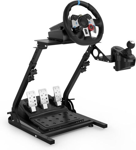 Racing Steering Wheel Stand Simulator Racing Stand Steering Wheel Stand for Logitech G25/G27/G29/G920 Thrustmaster T300RS/ T300GT/T150RS TX Xbox PS4 PS5 PC in Kuwait