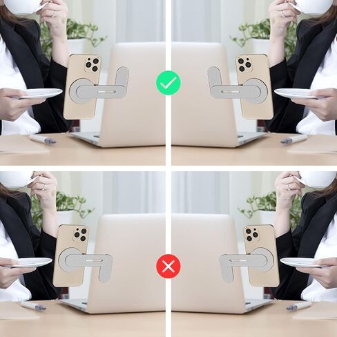 MagSafe Accessories Compatible with iPhone 15 14 13 12 Series, Universal Laptop Accessories in Order for Dual-Screen Interaction, Laptop Phone Holder for iPhones in Saudi Arabia