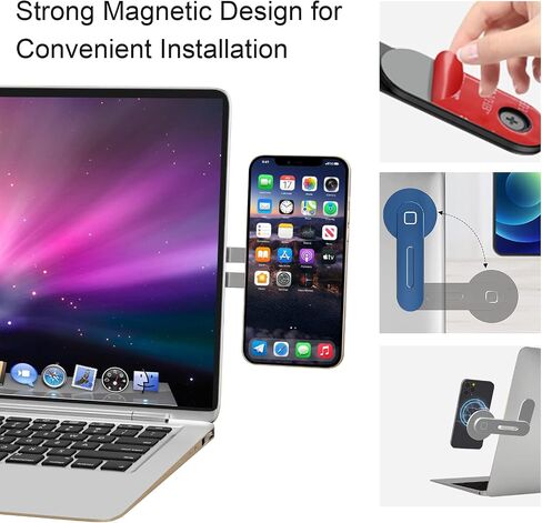 MagSafe Accessories Compatible with iPhone 15 14 13 12 Series, Universal Laptop Accessories in Order for Dual-Screen Interaction, Laptop Phone Holder for iPhones in Saudi Arabia