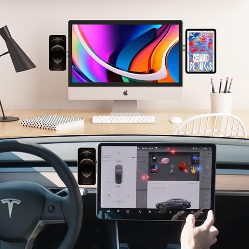 MagSafe Accessories Compatible with iPhone 15 14 13 12 Series, Universal Laptop Accessories in Order for Dual-Screen Interaction, Laptop Phone Holder for iPhones in Saudi Arabia