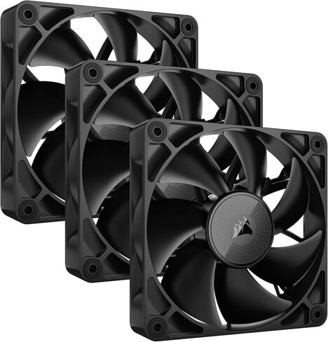 مراوح CORSAIR iCUE Link RX120 مقاس 120 مم PWM مع محور نظام iCUE Link - محمل قبة مغناطيسي - حزمة ثلاثية - أسود in Saudi Arabia
