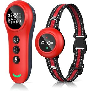 طوق XDX 2 في 1 لصدمات الكلاب وطوق النباح - طوق تدريب للكلاب بطول 3300 قدم مع جهاز تحكم عن بعد، مضاد للنباح تلقائيًا، 5 مستويات حساسية قابلة للتعديل، طوق إلكتروني مقاوم للماء IP67 للكلاب الصغيرة والمتوسطة والكبيرة