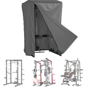 غطاء تدريب القوة من AKEfit - غطاء واقٍ مناسب لجميع الأحوال الجوية لأقفاص القرفصاء، مناسب عالمي للاستخدام الداخلي والخارجي، 84 بوصة × 47 بوصة × 69 بوصة، مقاوم للغبار ومقاوم للماء