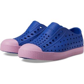 Native Shoes Kids Jefferson (Toddler/Little Kid) - EVA Upper and Lining - Perforations for Temperature Control Adventure Blue/Chillberry Pink 10 Toddler M