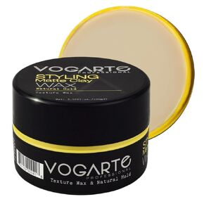 Vogarte Hair Styling Clay Wax for Men, Natural Hold & Matte Finish, 3.52 oz