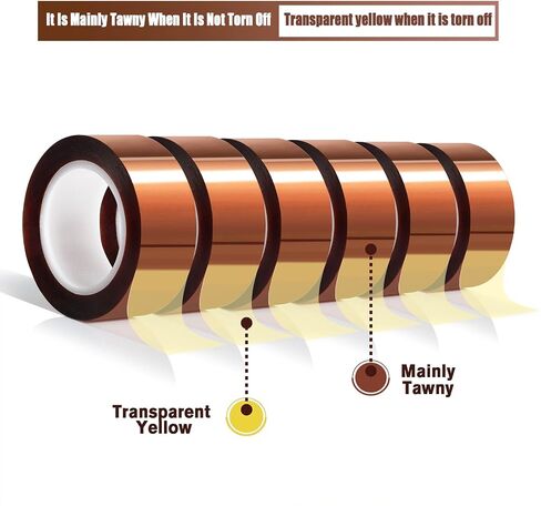 12 Rolls 20mm x16m(52FT) Heat Tape High Temperature Heat Resistant Tape Heat Transfer Tape for Heat Sublimation Press Vinyl,No Residue in Saudi Arabia
