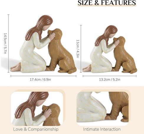 German Shepherd Gifts for Women: Dog Memorial Gifts Pet Loss Sympathy Bereavement Remembrance Gift Angel of Friendship Dog Figurines for Dog Lovers (5.3" x 4.7") in Kuwait