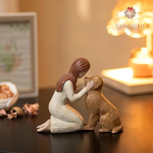German Shepherd Gifts for Women: Dog Memorial Gifts Pet Loss Sympathy Bereavement Remembrance Gift Angel of Friendship Dog Figurines for Dog Lovers (5.3" x 4.7") in Kuwait