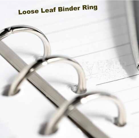 15 Pack 1 Inch Loose Leaf Binder Ring, Stainless Steel Metal Binder Rings for School, Scrapbook, Notebook, and Photo Album, Ring Binder Clips in Kuwait
