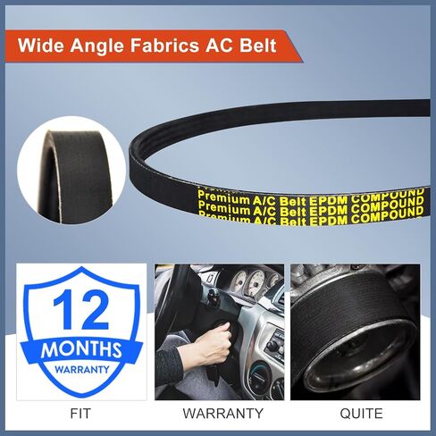 12626222 Serpentine Alternator Fan Belt 2370mm Fits Silverado Tahoe Suburban Express Avalanche, Sierra Yukon Savana, Escalade Most 07-14 Automotive Engine Water & P/S Pump Drive Belts in Saudi Arabia