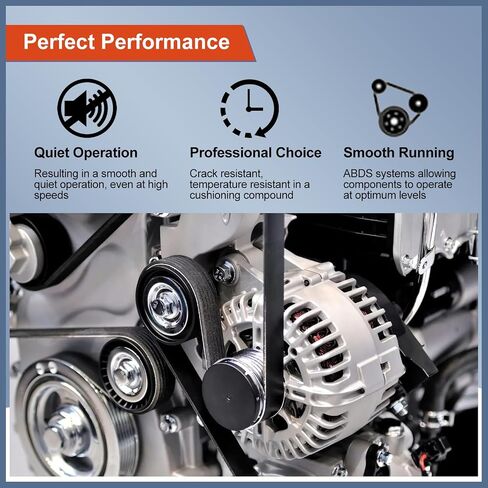 12626222 Serpentine Alternator Fan Belt 2370mm Fits Silverado Tahoe Suburban Express Avalanche, Sierra Yukon Savana, Escalade Most 07-14 Automotive Engine Water & P/S Pump Drive Belts in Saudi Arabia