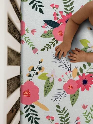 Soft Fitted Crib Sheet, Stretchy and Breathable Toddler Crib Sheet for Boys and Girls, Fits Standard Crib and Toddler Mattress in Kuwait