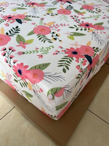Soft Fitted Crib Sheet, Stretchy and Breathable Toddler Crib Sheet for Boys and Girls, Fits Standard Crib and Toddler Mattress in Kuwait