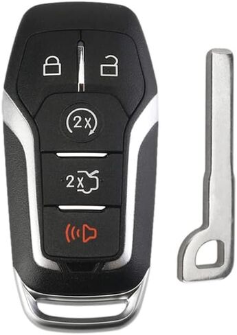 Keyless Entry Key Fob Case Shell for Ford Edge Explorer Mustang Fusion 2015 2016 2017 (M3N-A2C31243300) 5 Button in Saudi Arabia