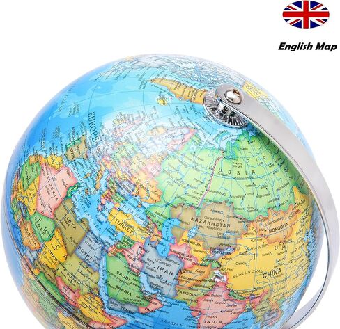 Exerz World Globe Dia 5.5-inch (14cm)- Mini Globe Political Map - Educational/Geographic in Kuwait