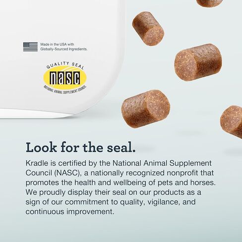 Kradle Daily Hip & Joint Bundle - Mobility & Comfort Topical Spray and Chews - Arthritis Relief Support for Dogs with Soothing Ingredients - for All Dog Breeds & Sizes -75-Count Chew & 4oz Spray in Kuwait