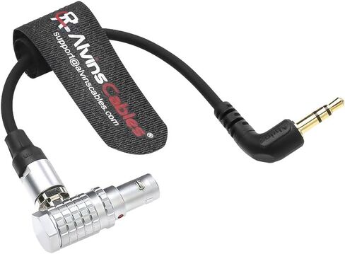 Alvin's Cables Tentacle Sync Adapter Cable Tentacle Timecode Generator 3.5mm to ARRI Alexa Sound Devices 5 Pin Connector 12 o'clock Up Direction in Kuwait