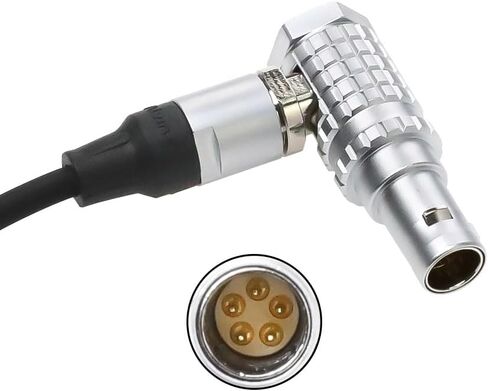 Alvin's Cables Tentacle Sync Adapter Cable Tentacle Timecode Generator 3.5mm to ARRI Alexa Sound Devices 5 Pin Connector 12 o'clock Up Direction in Kuwait