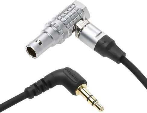 Alvin's Cables Tentacle Sync Adapter Cable Tentacle Timecode Generator 3.5mm to ARRI Alexa Sound Devices 5 Pin Connector 12 o'clock Up Direction in Kuwait