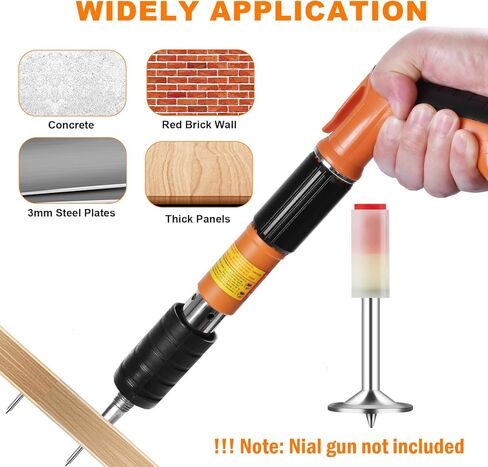 200 قطعة من المسامير مقاس 7.3 مم لمسدس الأظافر الخرساني، أداة تثبيت على الحائط للأظافر المستديرة، لقنوات كابل السقف، أداة إصلاح جهاز الشق الثابت للمنزل، ملحقات مسدس الأظافر بنفسك in Kuwait