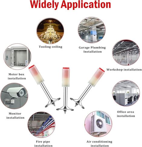 200 قطعة من المسامير مقاس 7.3 مم لمسدس الأظافر الخرساني، أداة تثبيت على الحائط للأظافر المستديرة، لقنوات كابل السقف، أداة إصلاح جهاز الشق الثابت للمنزل، ملحقات مسدس الأظافر بنفسك in Kuwait